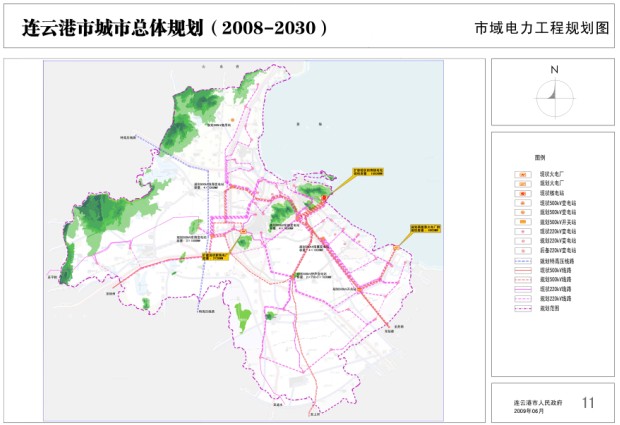 市域电力工程规划图