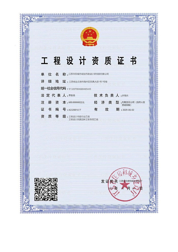 市政行业乙级资质.